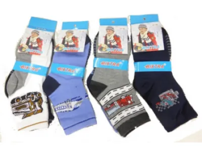Chaussette enfant déssin voiture Réf 9228 1,20 € HT/unité