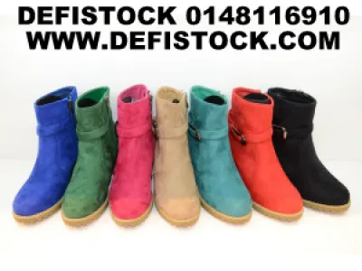 Boots en simili daim ref 2460 5.9€ ht 
