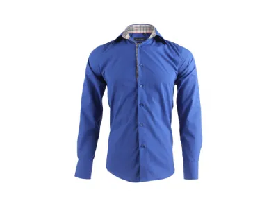 Chemise Bleu Royal Tartan Int Réf 7560 7,40 € HT/unité