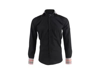 Chemise Noir Tartan Réf 7562 7,40 € HT/unité