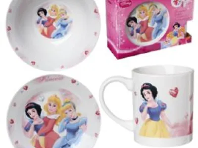 Coffret vaisselle princesse demi/gros 4.00€