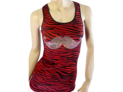 Débardeur Mode Moustache   Réf 3736 