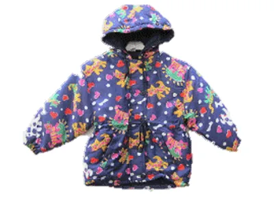 Doudoune fille fleurie avec capuche réf 3131 3, 90 € ht/unité