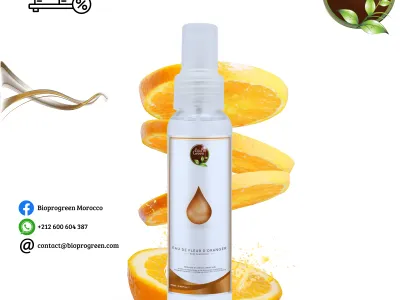 Eau de fleur d'oranger 100% naturelle et certifiée
