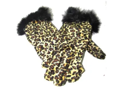  Gants léopard fourrure réf 8862 0, 90 € ht/unité