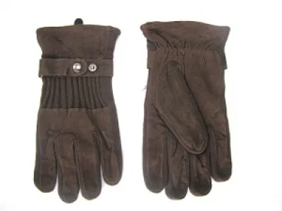 Gants unisex cuir et trico Ref 2202/ 1.90€ ht/unité