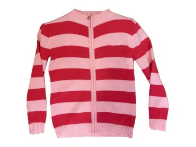 Gilet fille rayé Réf 7330 3,90 € HT/unité