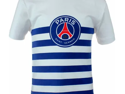 5x T-shirts manches courtes PSG du 4 au 12 ans