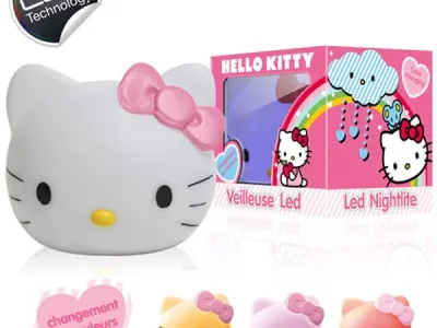 Lampe Hello Kitty couleur changeante 3D // 3.50€