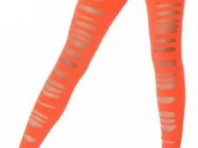 Legging troué orange fluo    2,90 € HT/unité  Référence : 2309