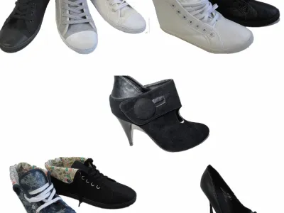 Lot chaussure femme prix entre 1.60 et 1.90 euros 