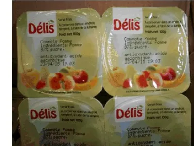 Lot de compote DELIS