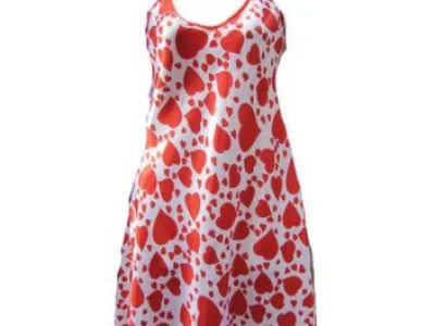 Nuisette femme coeur  Réf 3412  2.90€ HT