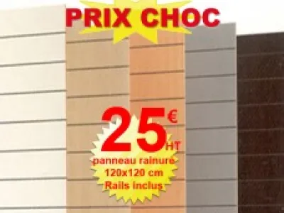 Panneaux rainuré inclus rails en alu