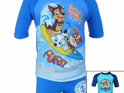 10x Maillots de bain UV Paw Patrol du 2 au 6 ans