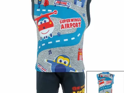 10x Ensembles 2 pieces Super Wings du 3 au 24 mois