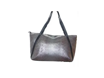 Sac à main croco métallise 