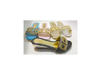 Sandale dorée femme Réf 6998  4.95€ HT 
