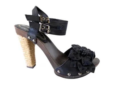 Sandale pour femme fleurie   Réf 6894 