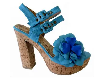 Sandale turquoise  Sandales  Réf 6897 3.90€ HT 
