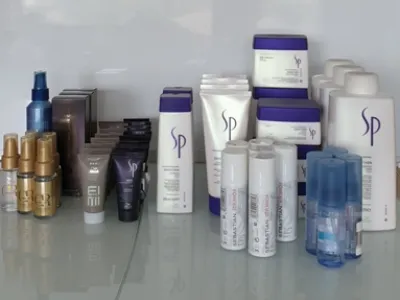 Produits capillaires Wella et SP.