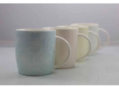 Tasse nacre fleur  Réf 9117 