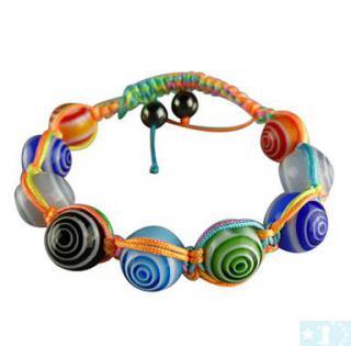Grossiste, fournisseur et fabricant CB8/bracelet fantaisie en verrre et multicolore