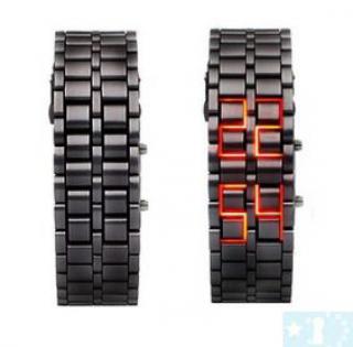  Grossiste, fournisseur et fabricant LW1/Iron Faceless Red Binary LED Wrist Watch 
