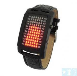 Grossiste, fournisseur et fabricant lw11/montre led numérique binaire noir , avec led de couleurs rouge, bleu clair