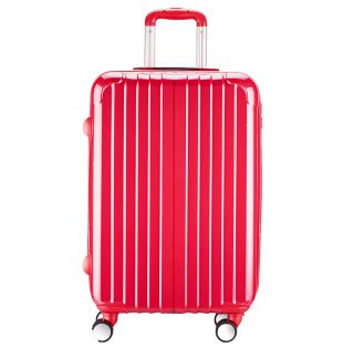 Valise taille Cabine 56cm - PC Ultra légère - 4 roues 20172 rose foncé