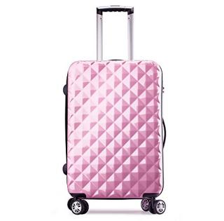 Valise Taille Cabine rose ultra leger PC 4 roues PARTY PRINCE