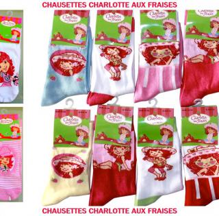 Chaussettes Charlotte aux fraises // 0.60€