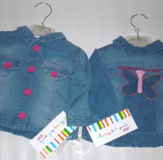 Vend lot de blousons enfants en jeans de marque 