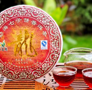 Galette pu-erh cuit du Yunnan Long Bing 357g cuvée spéciale