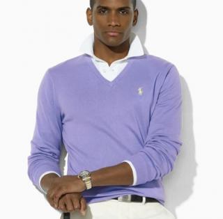 100% du chandail pull-de polo en cachemire MAN