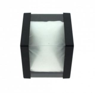 Boîte à bijoux transparente avec coussinet