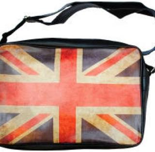 Sac bandoulière avec motif drapeau anglais