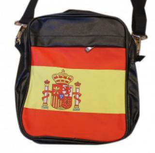 Sac bandoulière vertical avec motif drapeau espagnol