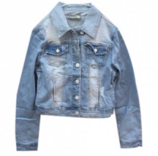 Gilet en jeans délavé