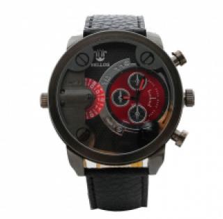 Montre homme avec double affichage et 3 chronographes