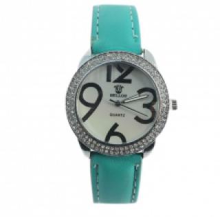 Montre bracelet sertie de strass pour femme