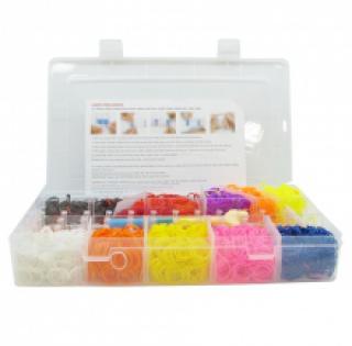 Joli kit d’élastiques multicolores à tisser