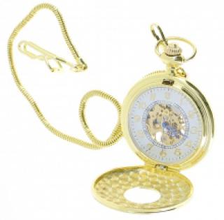 Montre gousset avec cadran transparent