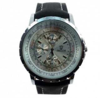 Montre bracelet stylée avec trois compteurs pour homme