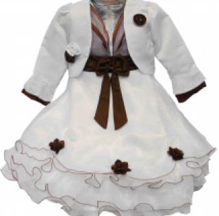 Robe à volants pour fille avec veste