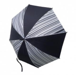Parapluie bicolore à rayures