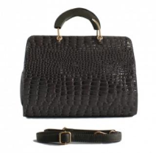 Sac à main croco vernis