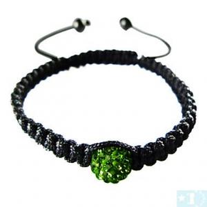 Grossiste, fournisseur et fabricant CB4/bracelet en cristal, macramé et Ematite noire véritable.(10 couleurs)