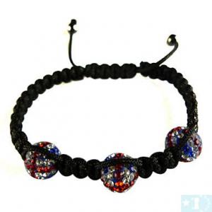 Grossiste, fournisseur et fabricant CB5/bracelet en cristaux multicolore, macramé et Ematite noire véritable