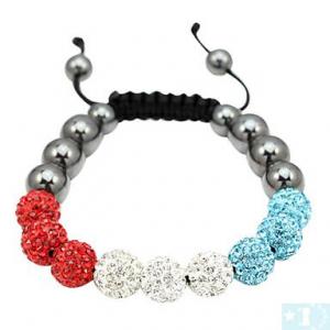 Grossiste, fournisseur et fabricant CB6/bracelet en crystaux tricolore